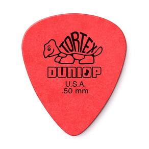 Palhetas de guitarra Dunlop Tortex Standard 5,0 mm vermelhas, pacote com 36