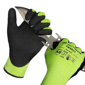Luvas de trabalho resistentes a cortes Schwer CR3027 ANSI A6 para homens e mulheres