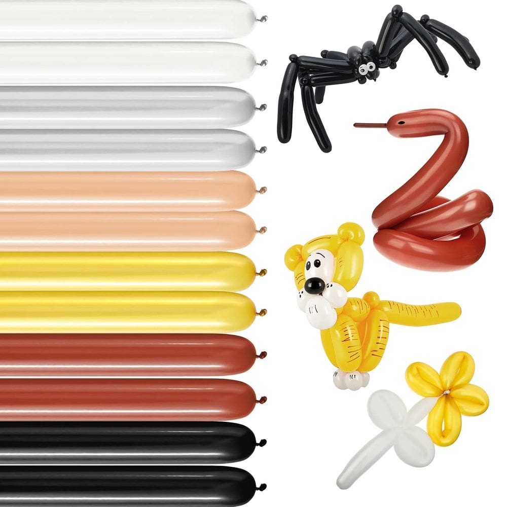 Balões torcidos Skylety 120 Long Latex 6 cores