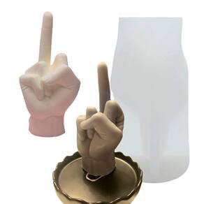 Molde de silicone TOPYS Large 3D em forma de mão para fabricação de velas