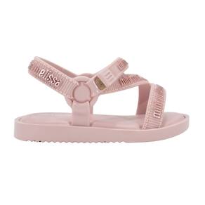 Sandália Mini Melissa Stripes M Lover bb Rosa Claro
