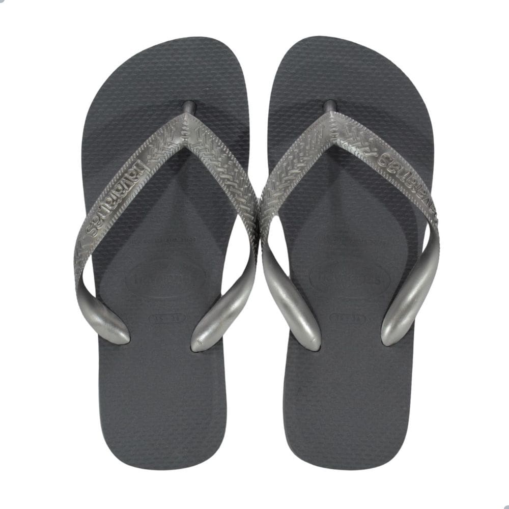 Chinelo Havaianas Top Fc Cinza Aço