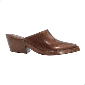 Tamanco Melissa Texas Mule Adulto Bronze Glitter