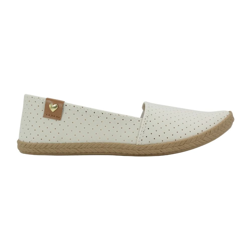 Sapatilha Feminina Moleca Nobuck Pele Branco Off