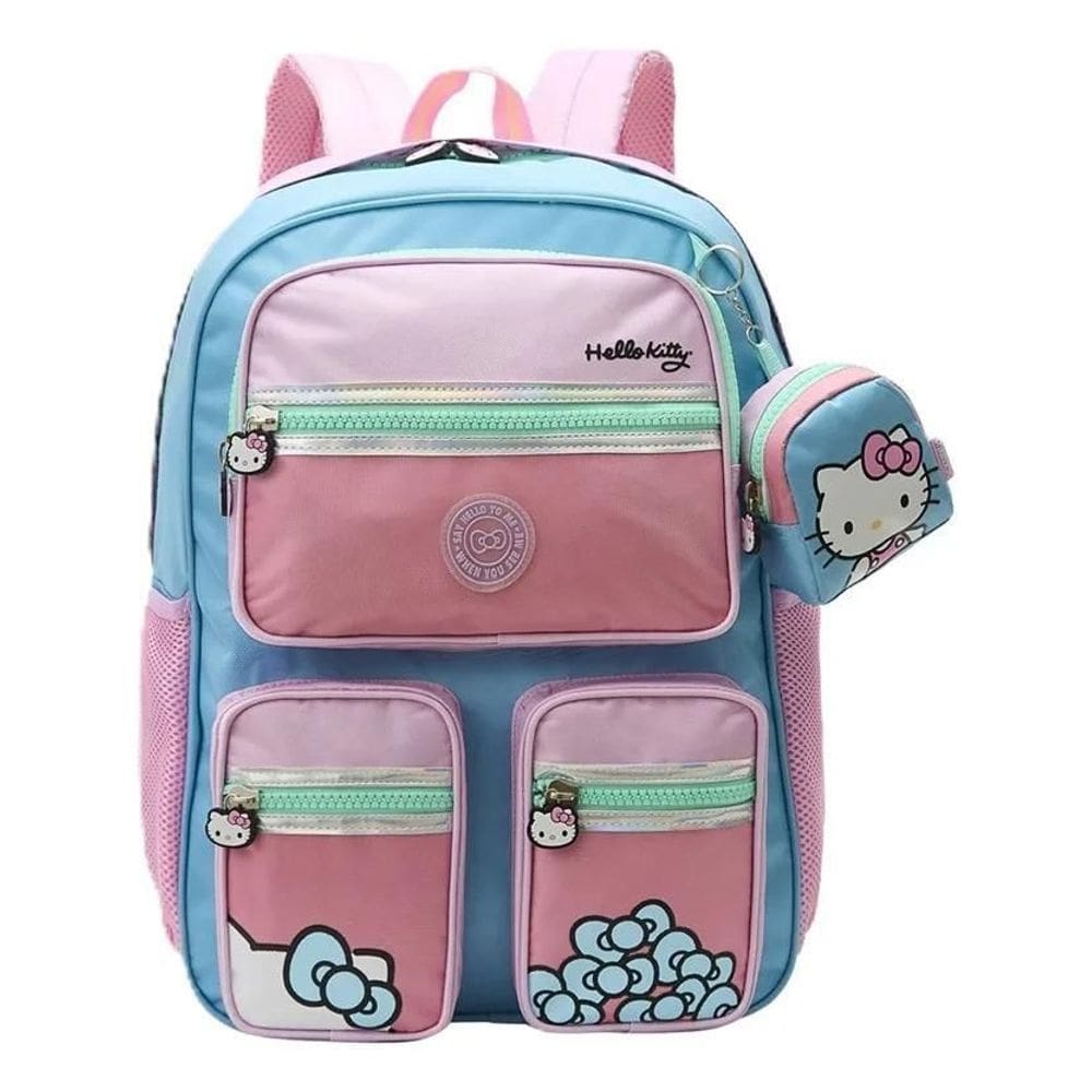 Mochila Hello Kitty T01 - Tam 17 - Xeryus - 114330 Cor Azul