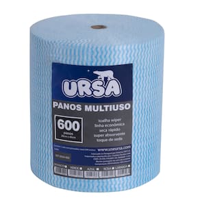600 Panos Multiuso Azul 240m Tipo Perfex Reutilizável