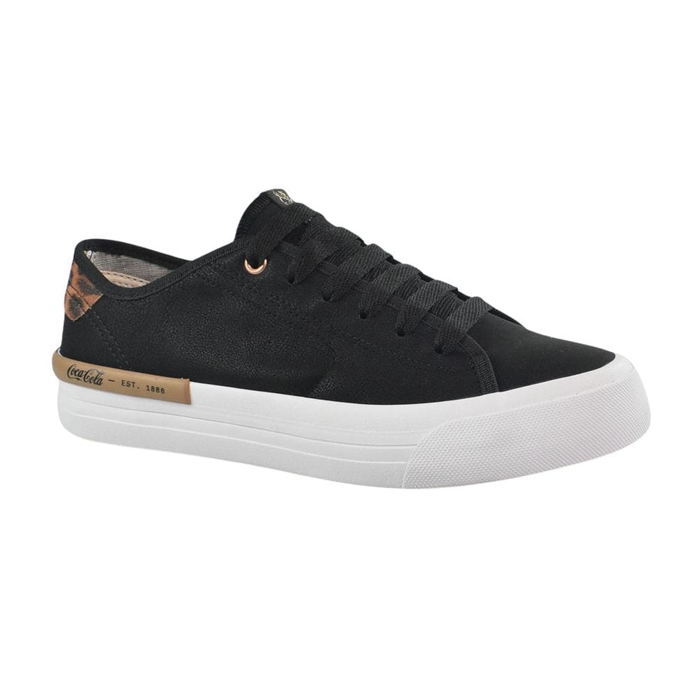 Tênis Coca Cola Siena Town Feminino Preto Camel