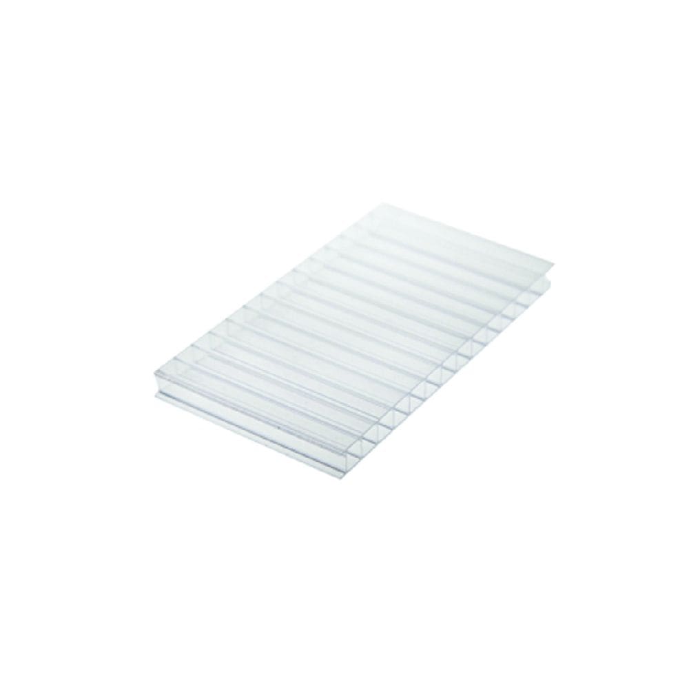 Chapa de Policarbonato Alveolar Cristal 4mm - 2,10m x 4,00m - SABIC