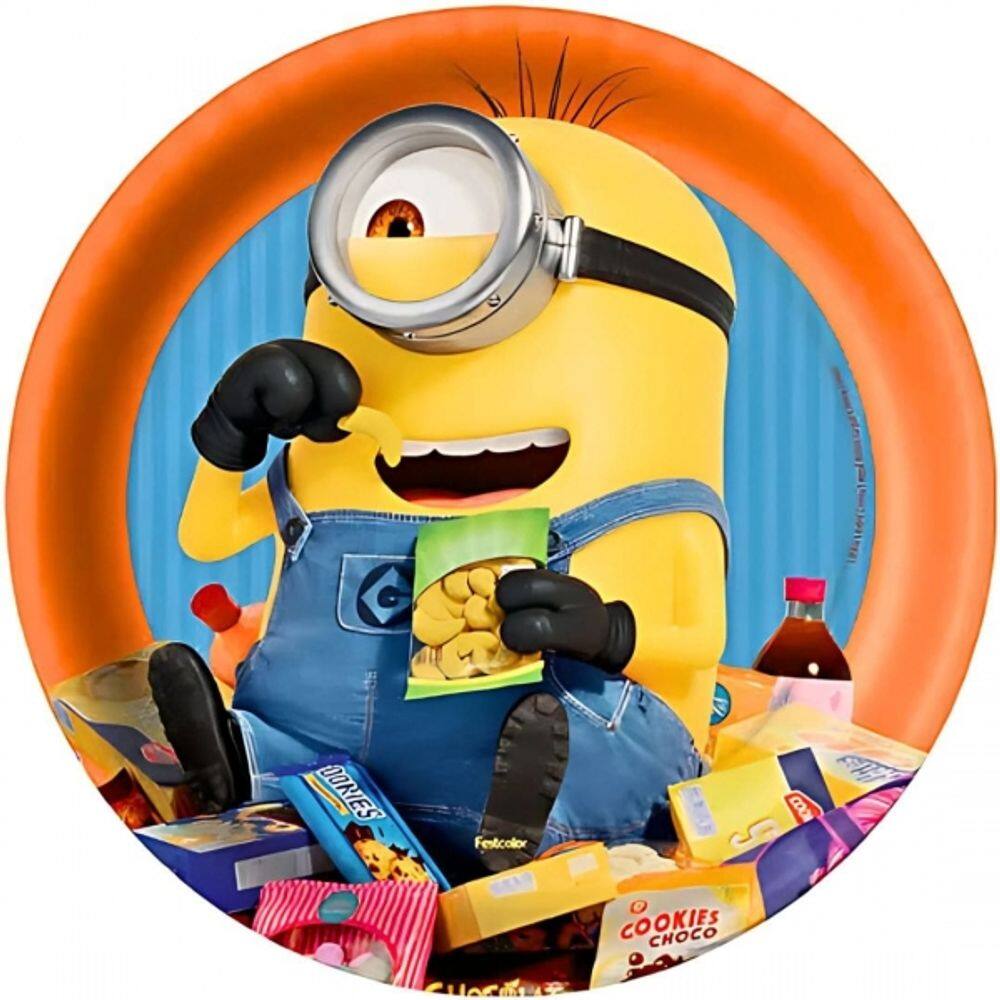 Prato Meu Malvado Favorito 4 Festcolor 8un