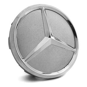 Calota Calotinha Tampa Meio Roda Mercedes Amg 75mm Prata