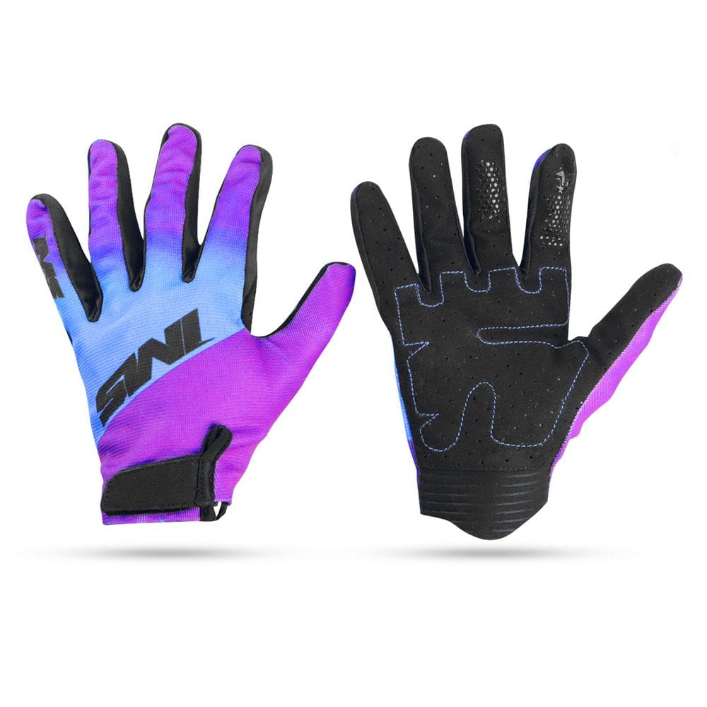 Par Luva Ims Attack 2025 Roxo/Azul Trilha Enduro Motocross