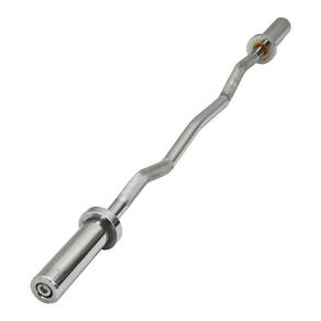 Barra W Olimpica Cromada 122Cm Ahead Sports As4102Z1 Cinza