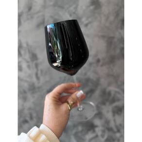 Kit Ballet Tacas Para Vinho Em Cristal Preto 2Pc 540Ml