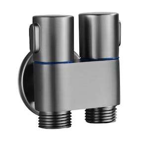 Registro Duplo Máquina De Lavar Ducha Higiênica Registo 2 Sai Agua Fosco