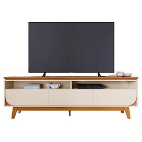Rack Bancada Selene Para De 75 Polegadas - Madetec Cinamomo Off White