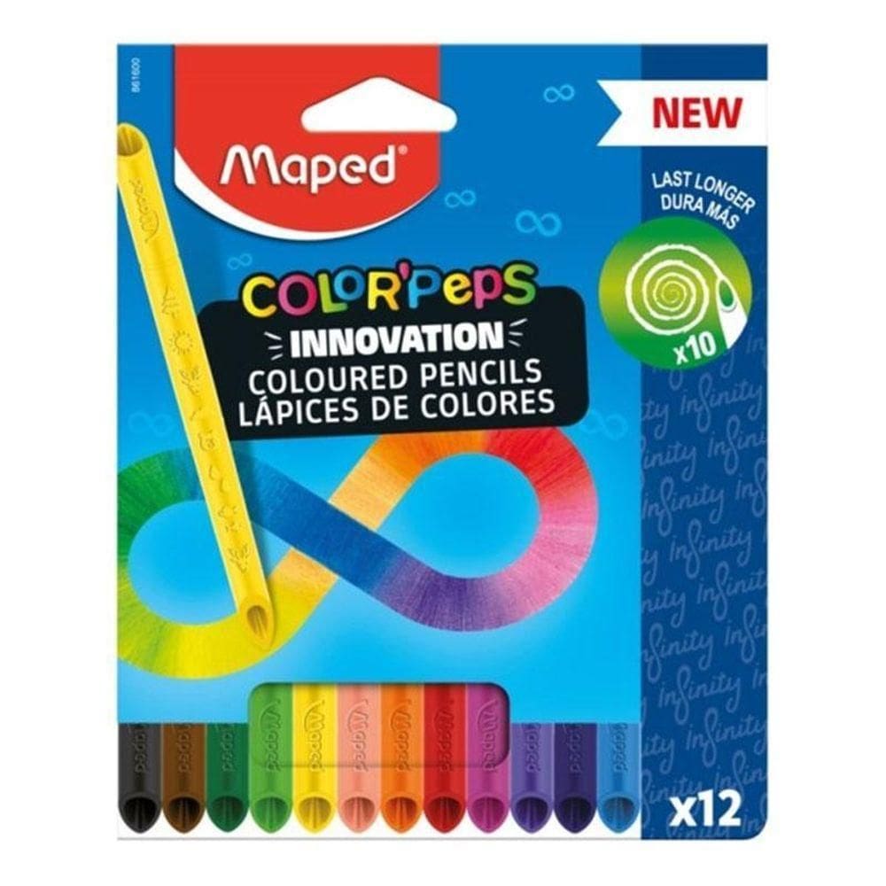 Lápis De Cor Infinito Color Peps Infinity 12 Cores - Maped