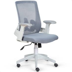 Cadeira De Escritório Tela Mesh Diretor Giratória Ergonomica P310 Vision Cinza