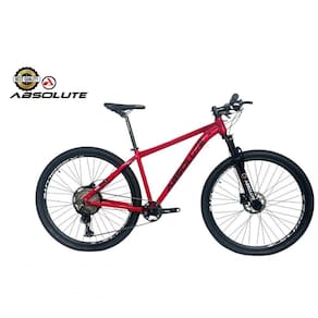 Bicicleta Aro 29 Nero 5 Peças Inteira Absolute 12v Garfo Trava K7 11-52 Freio A Disco Hidráulico - Vermelho