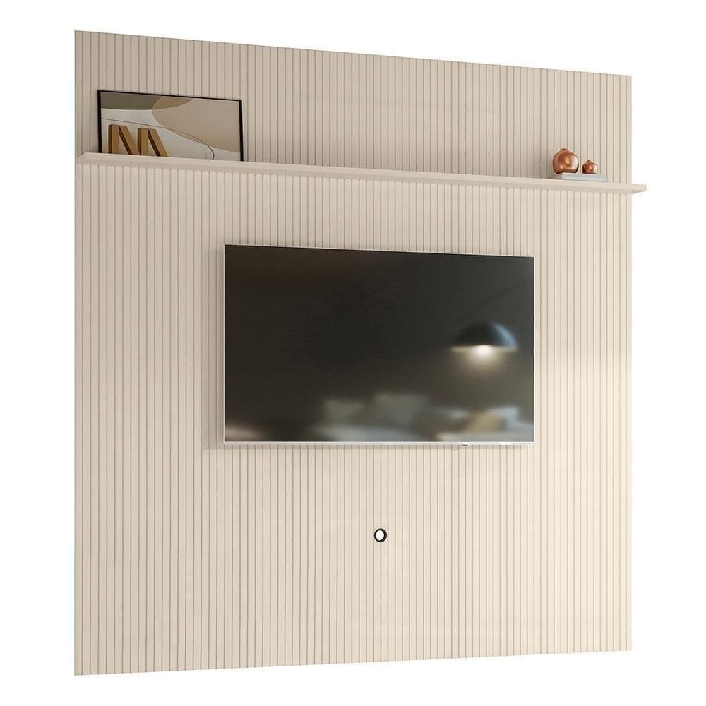 Painel New Guaporé Para 75 Polegadas Do Piso Ao Teto - Madetec Off White