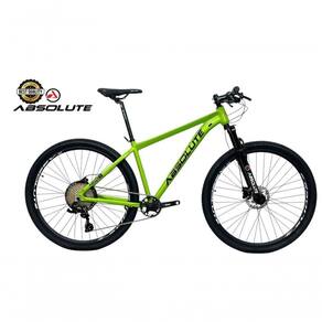 Bicicleta Aro 29 Nero 5 Peças Inteira Absolute 12v Garfo Trava K7 11-52 Freio A Disco Hidráulico - Verde