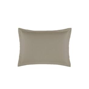 Porta Travesseiro Dia A Dia 1 Peça 70cm X 50cm 80% Algodão - 20% Poliéster Percal 140 Fios Cor:cáqui