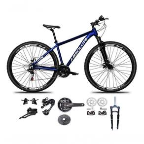 Bicicleta Aro 29 Absolute Nero 5 Kit 2x9 Gta Sunrun Freio Disco K7 Pedivela 24-38d Garfo Com Trava Azul