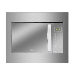 Micro-ondas de Embutir Philco 37 Litros Limpa Fácil 1400W Espelhado Branco PMB37EB 220V