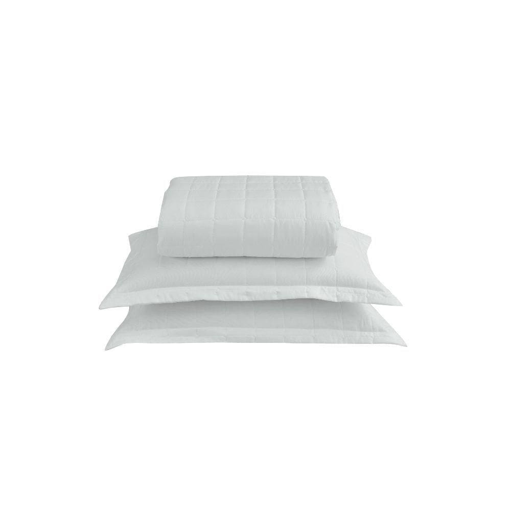 Kit Cobre Leito Matelado Dupla Face Soft 3 Peças Casal 100% Poliéster Cor:branco