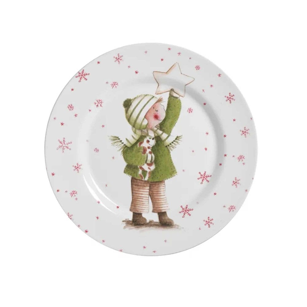 Conjunto 6 Pratos Para Sobremesa Sweet Christmas - Alleanza