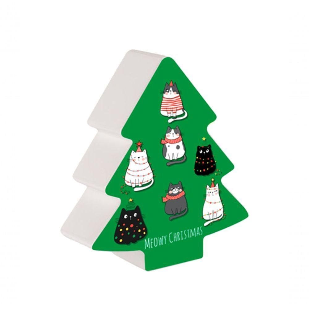 Luminária Natalina Charmosa Com Design De árvore - Natal Meowy!