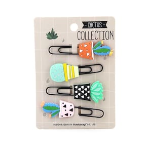 Clip Le Stylo Cactos Colors 2,5x7cm com 04 Unidades - Item Variado