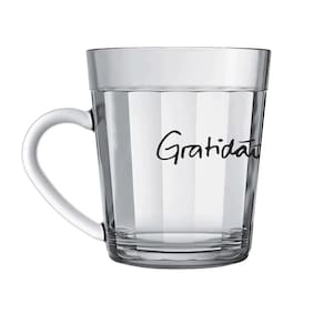 Caneca Nadir Americano em Vidro Decorado 270ml - Item Variado