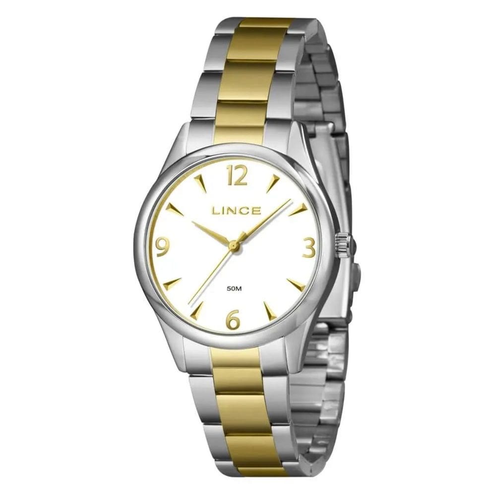 Relógio Lince Feminino Dourado E Prata Lrtj169l36 B2sk