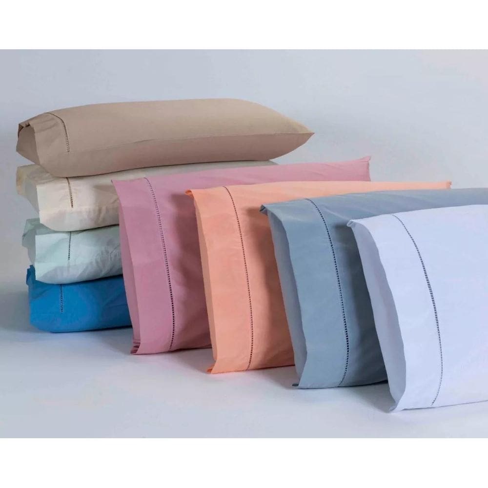 Kit 10 Fronhas 90X50Cm Percal 100% Algodo 180 Fios Ponto