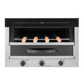 Churrasqueira Elétrica de Embutir 4 Espetos Rotativos Stelar Cor Inox