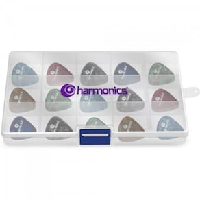 Kit 200 Palhetas Harmonics diversas Celulóide