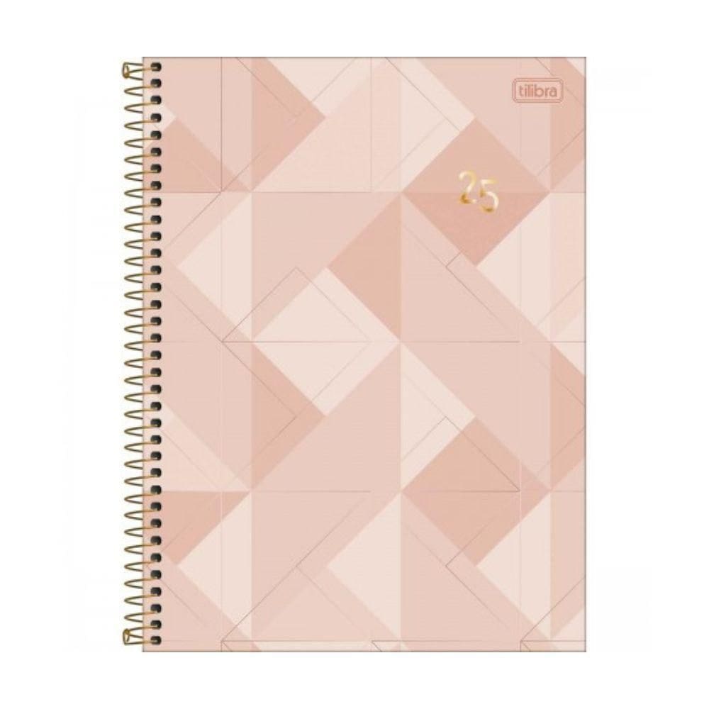 Agenda Executiva Espiral Diária 20 X 27,5cm Spot Feminina 2025 Rosa