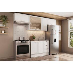 Kit de Cozinha Completa 4 Peças Bella (3Aéreos+1Balcão) C4P174 Branco - Carraro