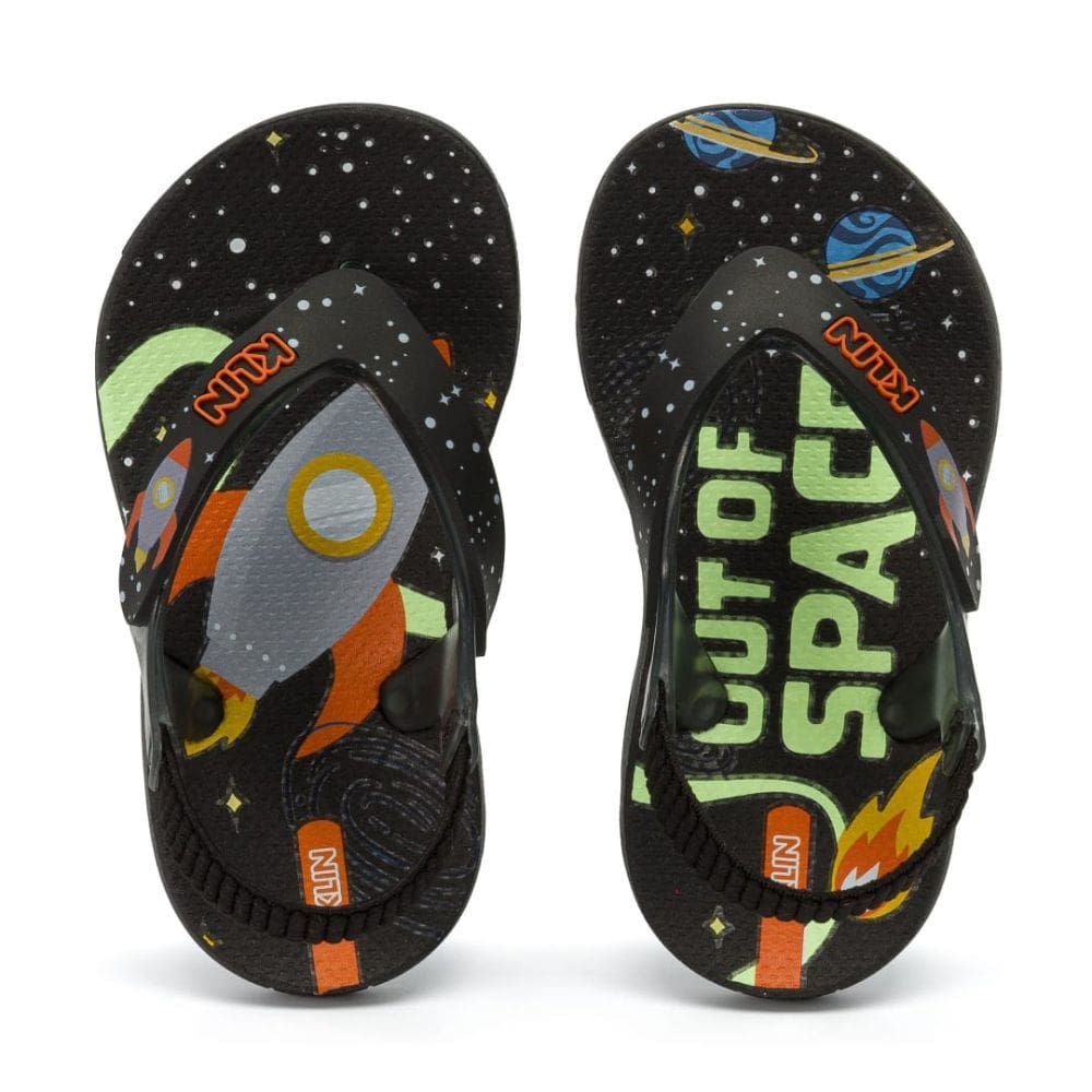 chinelo infantil klin acqua space menino