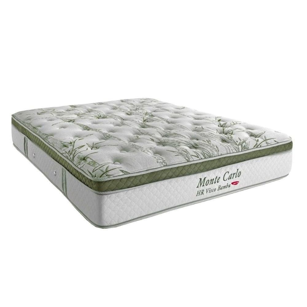 Colchão King Espuma Viscoelástico Visco Molas Ensacadas Monte Carlo Euro Pillow (193x203x33) - Herval