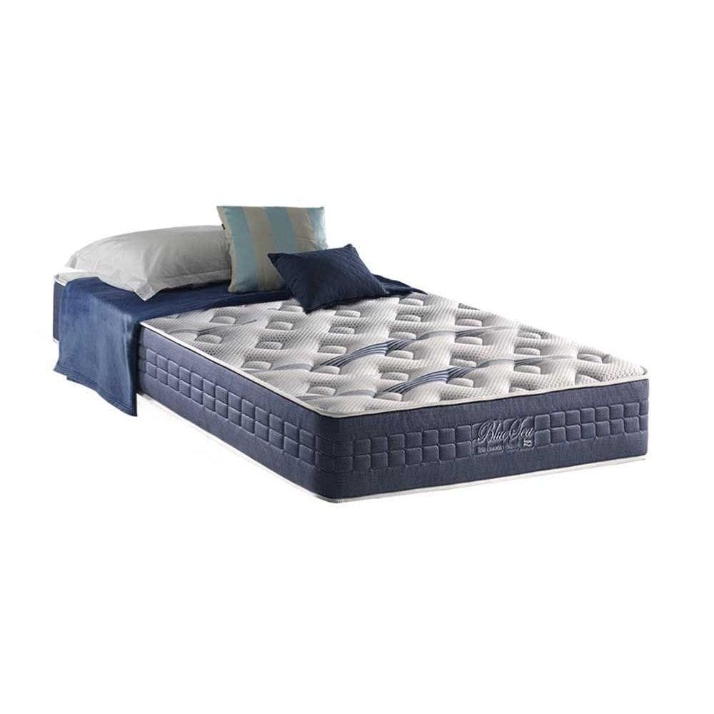 Colchão Solteirão Molas Visco Gel Ensacadas Blue Sea Pillow In (96x203x31) - D Angelis Anjos
