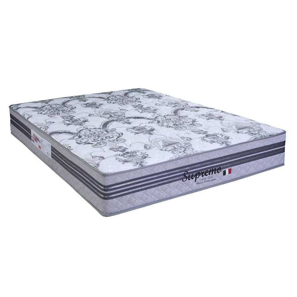 Colchão King Molas Ensacadas Supremo Gray (193x203x25) - Paropas