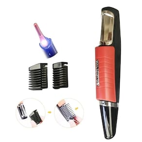 Maquina De Cortar Cabelo Aparador Pelos Sem Fio Led 6 Em 1 Kit Completo Nariz Orelha Barba Sobrancelha Corpo Rosto