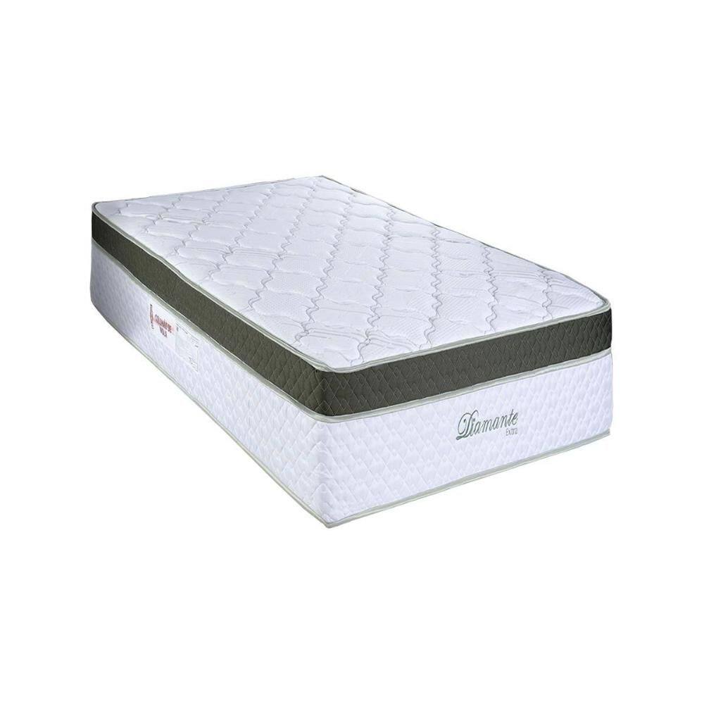 Colchão Solteiro Molas Diamante Extra White (88x188x36) - Paropas