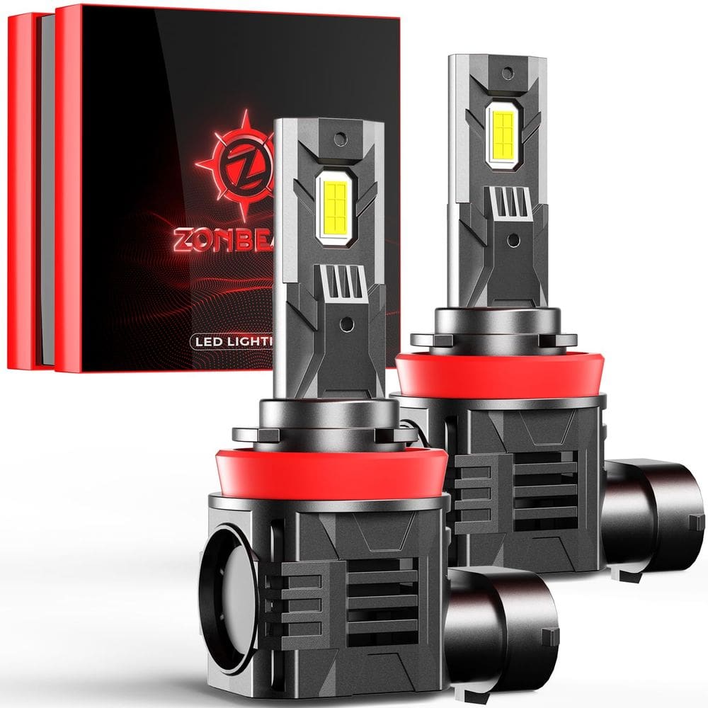 Lâmpadas de neblina ZONBEAM 2025 Upgrade H11 33000lm 6000K Pacote com 2