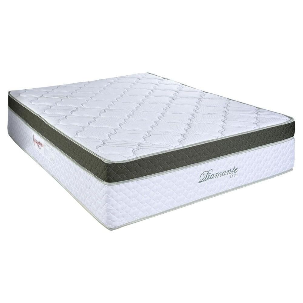 Colchão Queen Molas Ensacadas Diamante Extra White (158x198x36) - Paropas