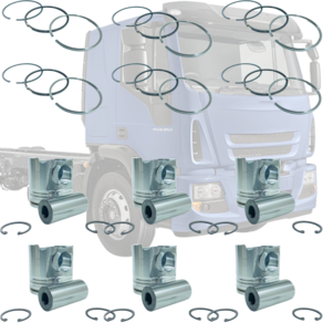 Pistão Motor c/ Anel STD Tector / EuroCargo 1997 a 2011