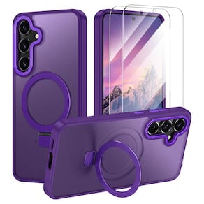 Capa de telefone Shecaset para Samsung Galaxy S24 FE com suporte