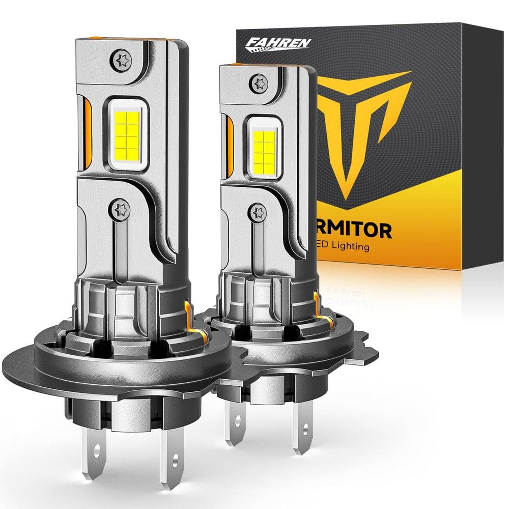 Lâmpadas LED Termitor H7 26.000LM 6500K brancas 1:1 Farol de neblina x2