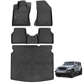 Tapetes KARPAL para Jeep Compass 2017-2025 TPE Preto